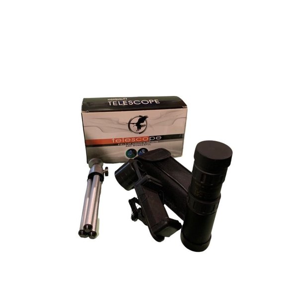 Phone Mounted Telescope New Tripod and Case  10x-300x 40mm - Picture 1 of 9